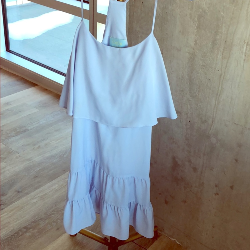 Periwinkle blue dress, like new . Worn twice .